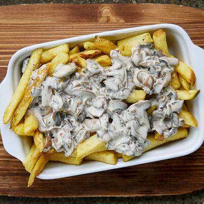 ماشروم فرایز - French Fries with White Sauce